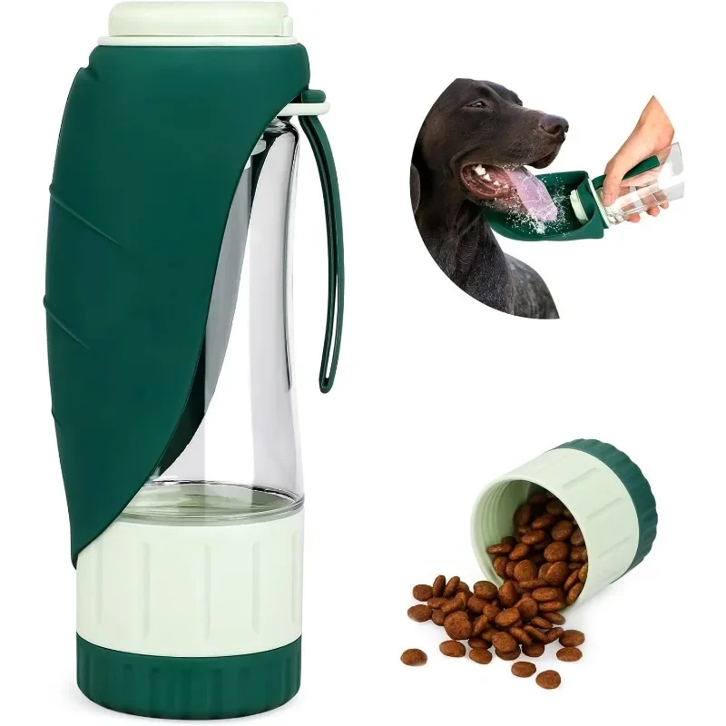 Portion Control Container - Botella de agua portátil para perro,