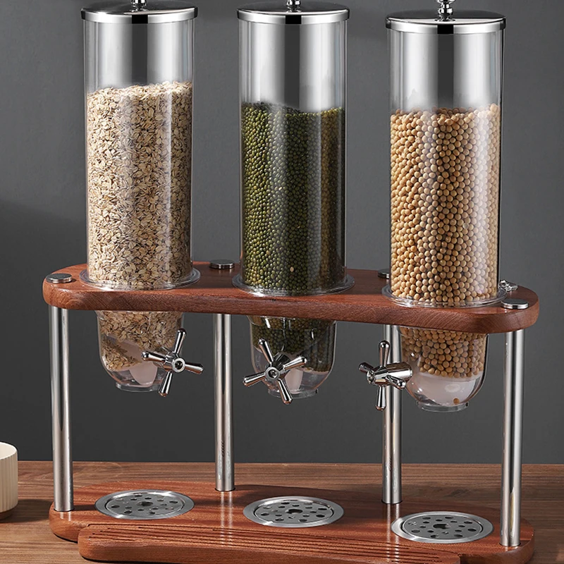 Portion Control Container - Dispensador Doble de Cereales con Control