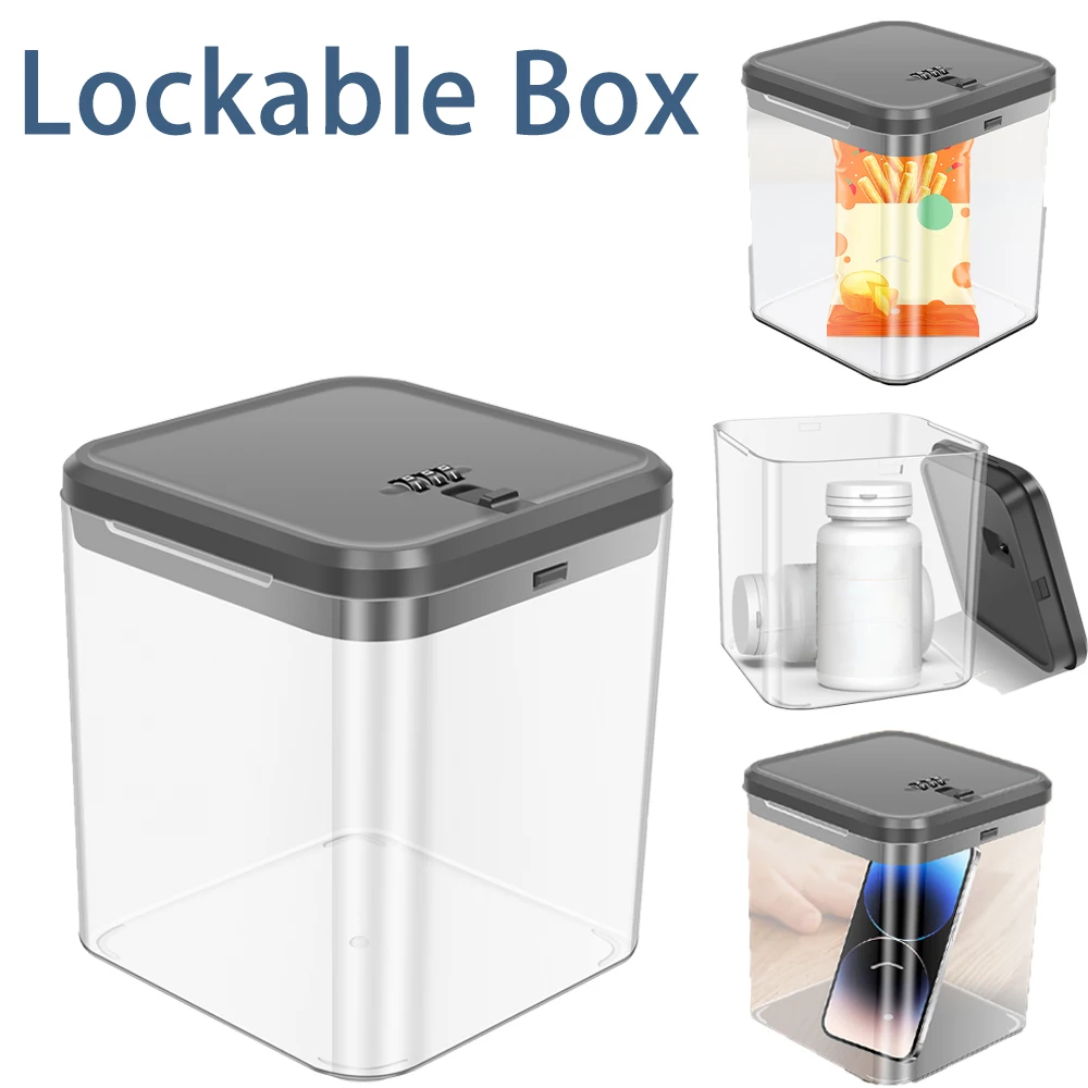 Food Storage Locker - Caja de seguridad transparente con cerradura