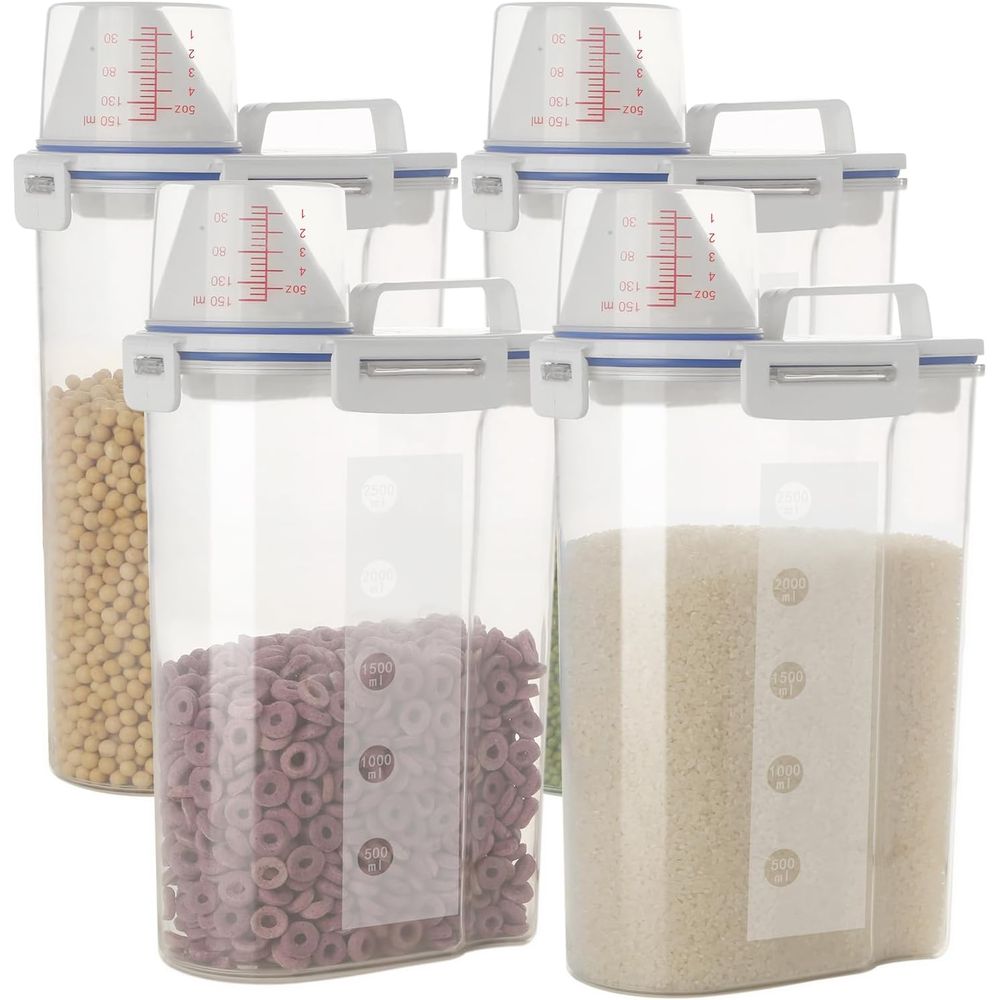 Food Storage No Plastic - Juego de 4 Recipientes Herméticos para
