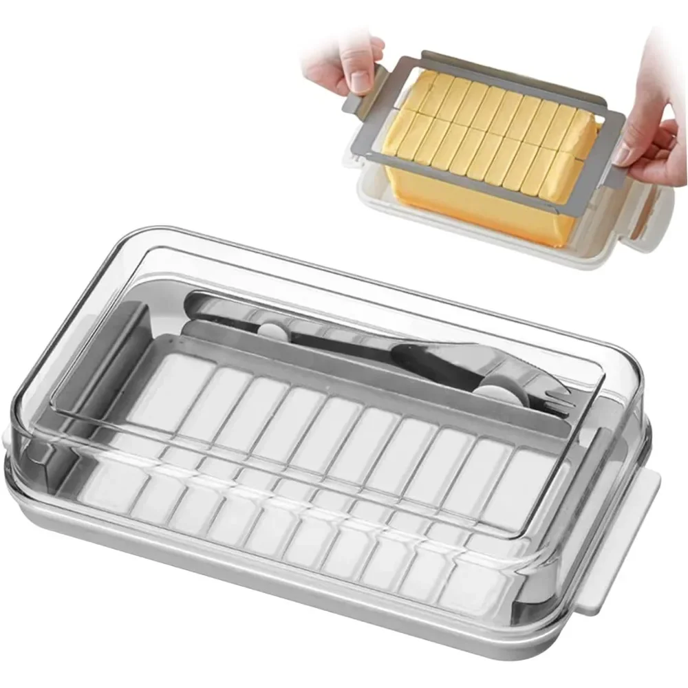 Food Storage Airtight - Caja de almacenamiento de mantequilla, plato