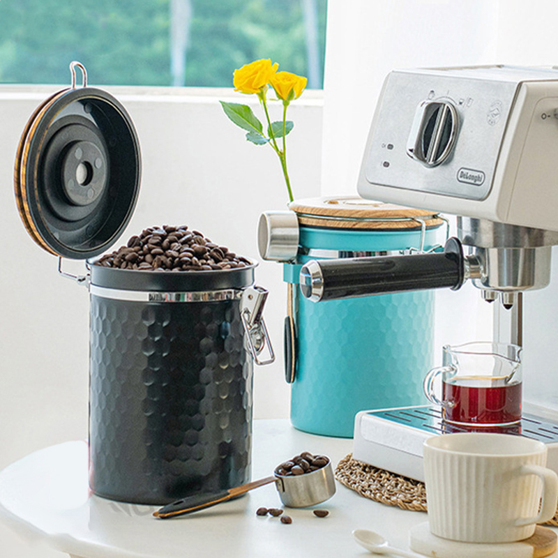 Food Storage Airtight - Botes de café de acero inoxidable