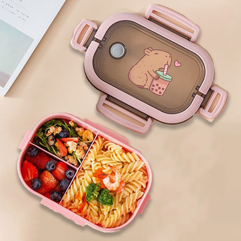 Food Storage Ideas - Fiambrera Bento de Capibara con estampado