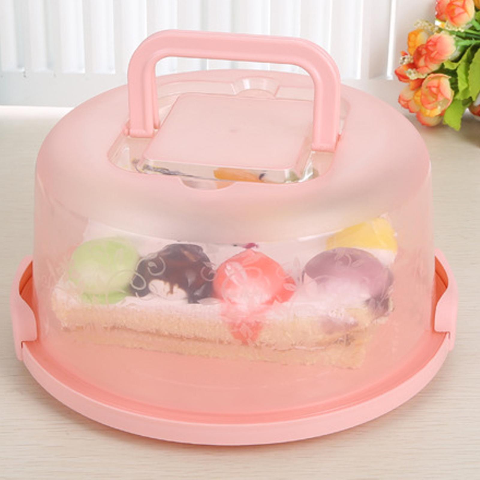 Food Storage No Plastic - Contenedor de pasteles portátil, hermético y