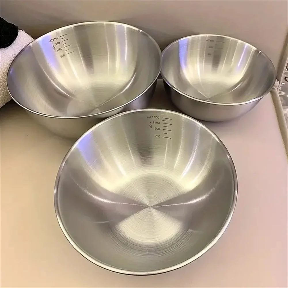 Food Storage Stainless Steel - Juego de 3 Tazones de Acero