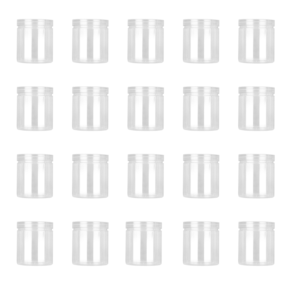 Food Storage Drums - 20 Frascos de Plástico de 500ml