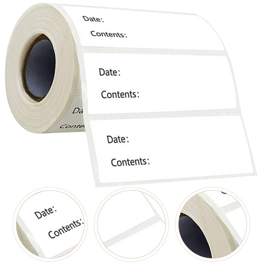 Food Storage Expiration Dates - 1 Rollo de Etiquetas Adhesivas para