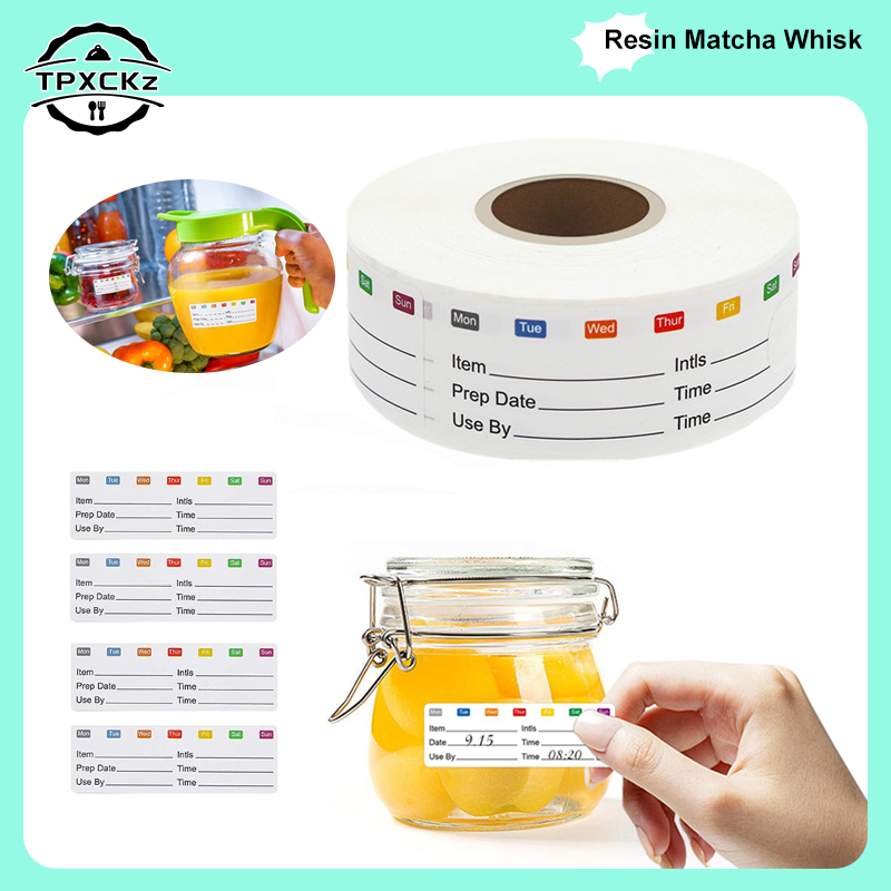Food Storage Expiration Dates - Etiqueta adhesiva para comida con fecha