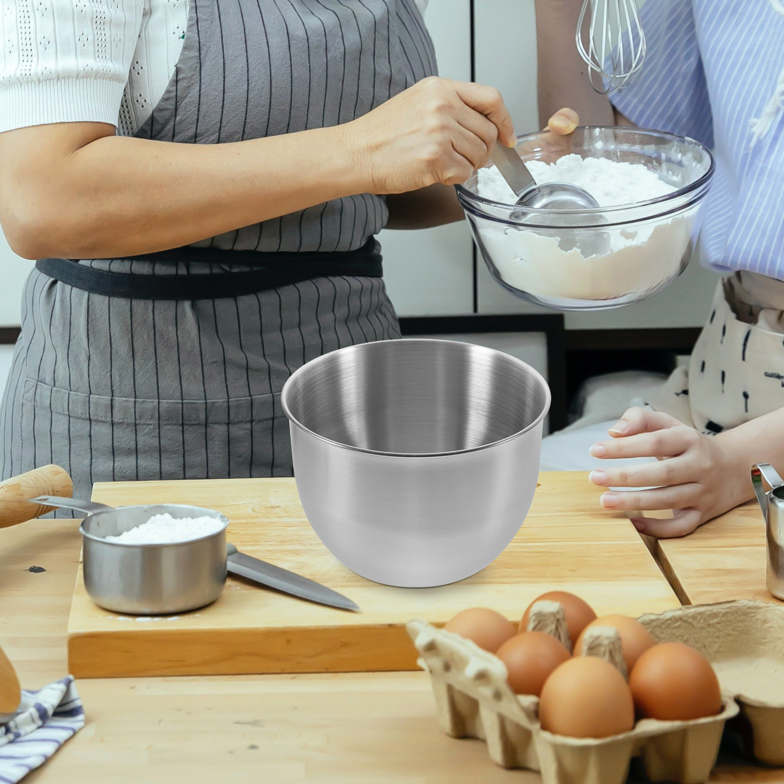 Food Storage Stainless Steel - Tazón de mezcla de acero inoxidable