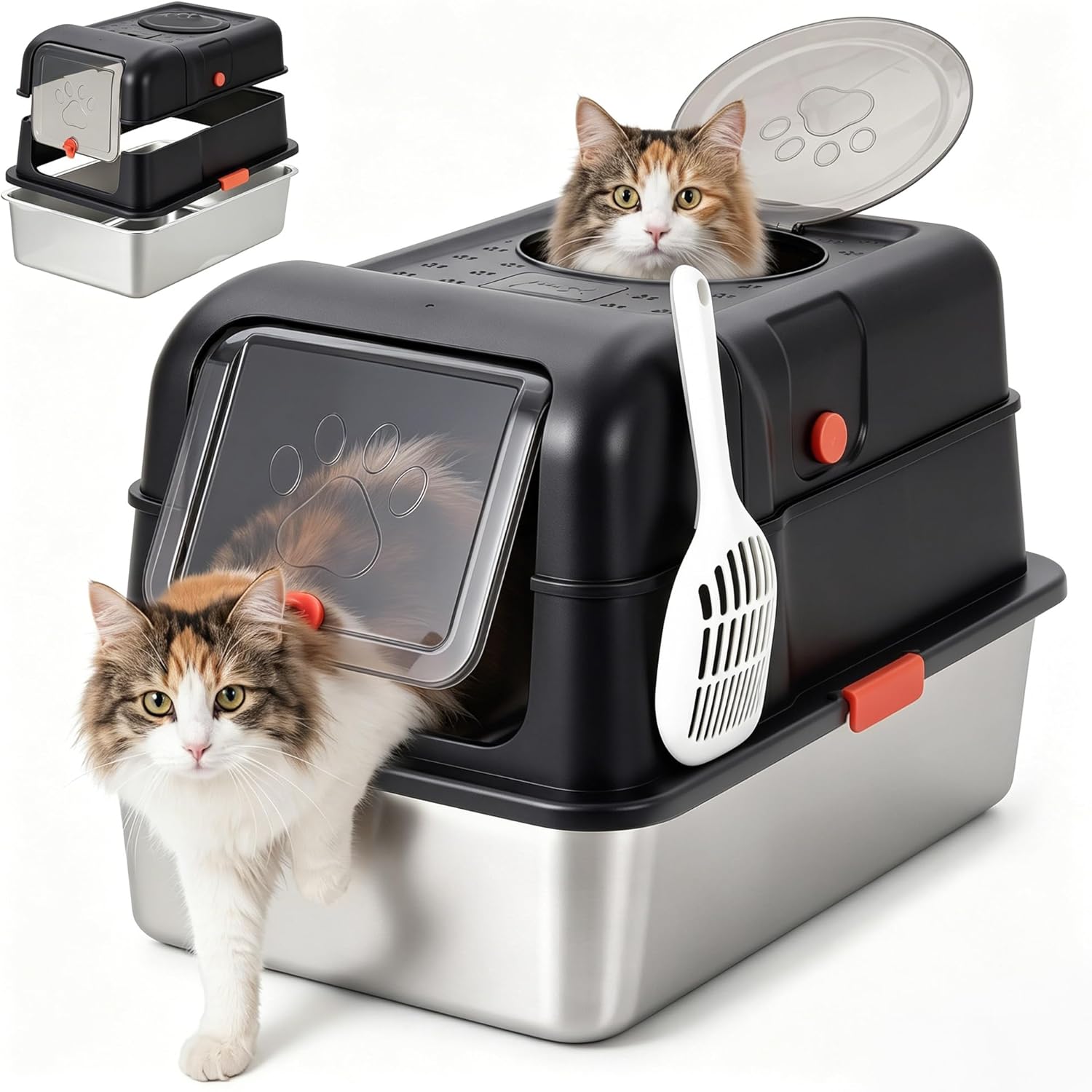 Caja de arena cerrada de acero - Food Storage Xl reseña y precio