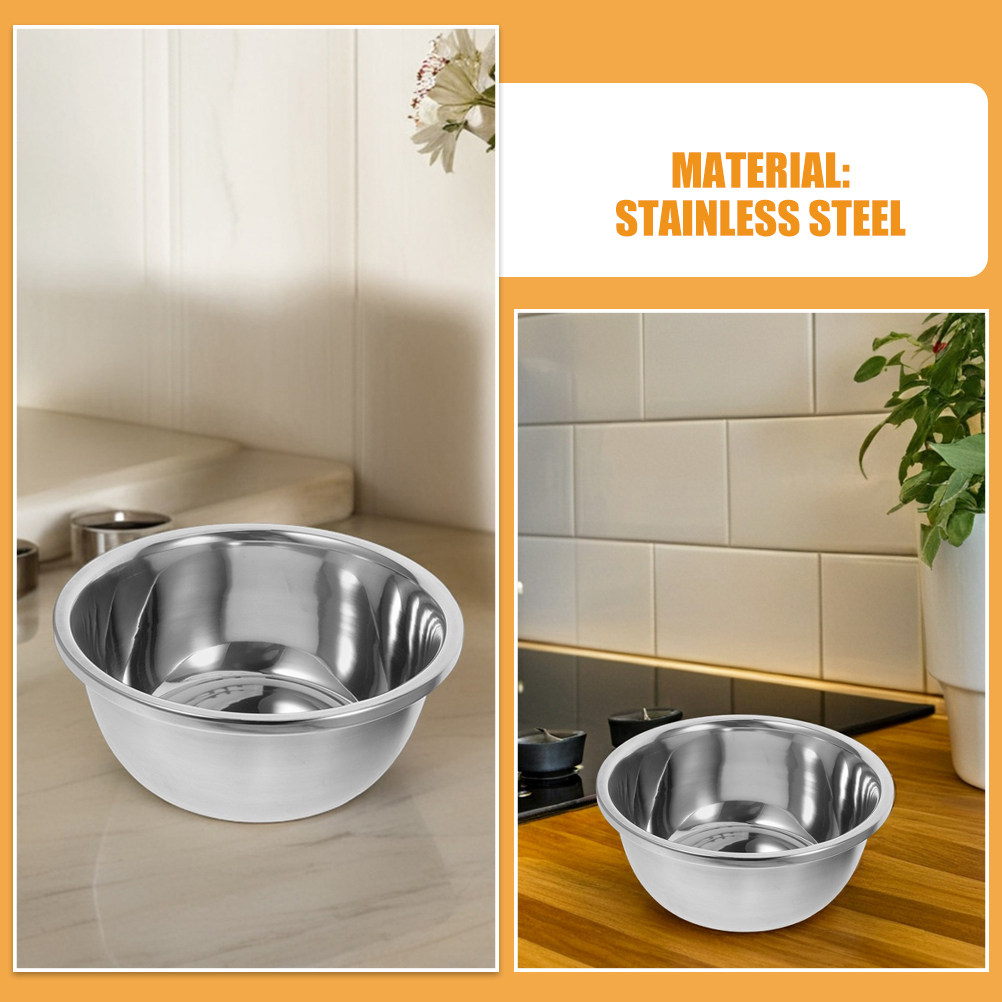 Tazón Redondo Grande de Acero  - Food Storage Stainless Steel reseña y precio