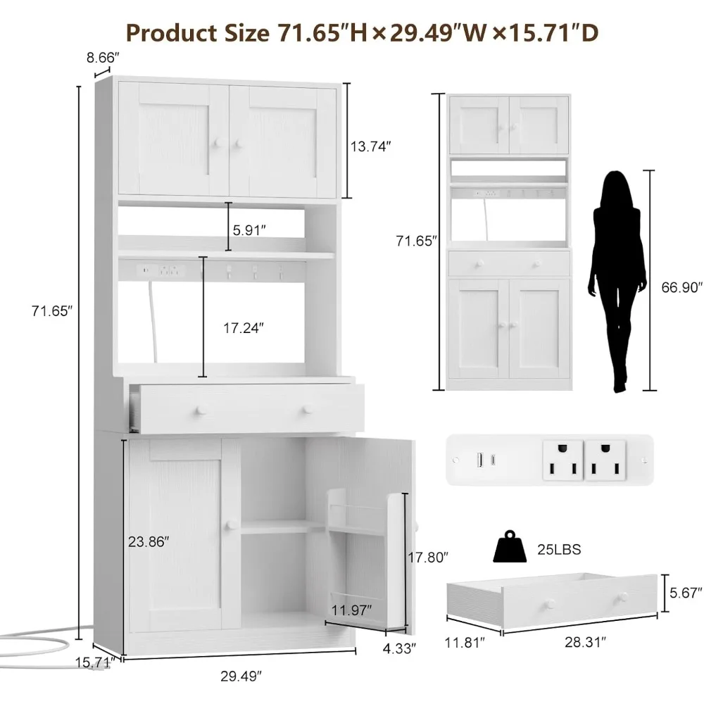 Korfile Armario de Cocina Alto - Food Storage Kitchen Cabinet reseña y precio