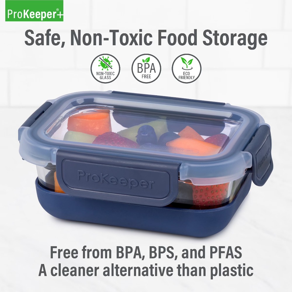 Paquete de 2 recipientes de vi - Food Storage Glass reseña y precio