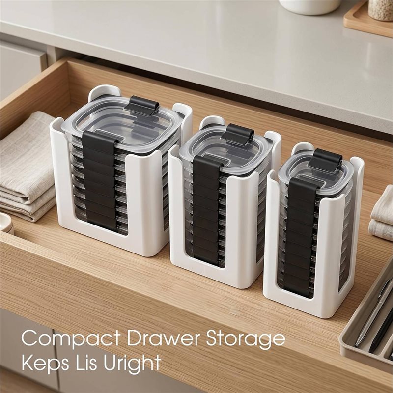 ABLN-Organizador de tapas para - Food Storage Kitchen Cabinet reseña y precio