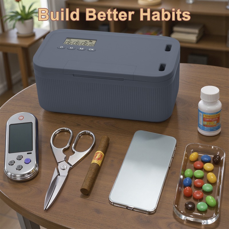 Caja de bloqueo con temporizad - Food Storage Locker reseña y precio