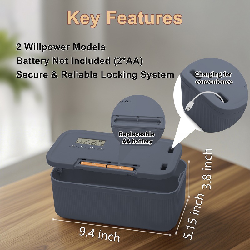 Caja de bloqueo con temporizad - Food Storage Locker reseña y precio