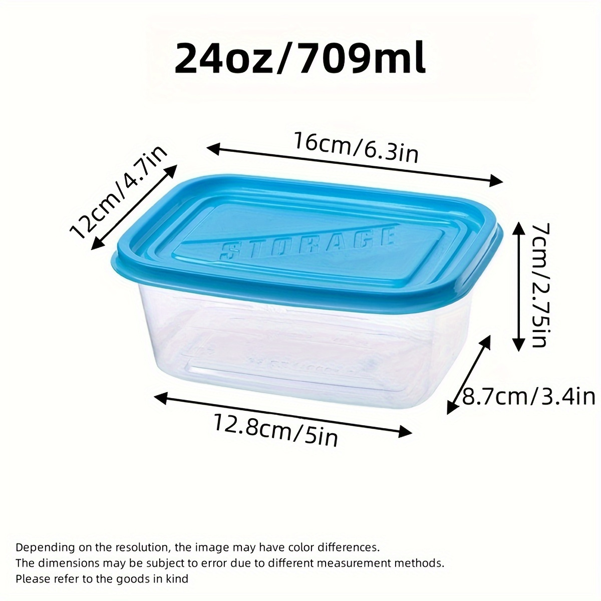 Juego de 6 Recipientes Transpa - Food Storage Ideas reseña y precio