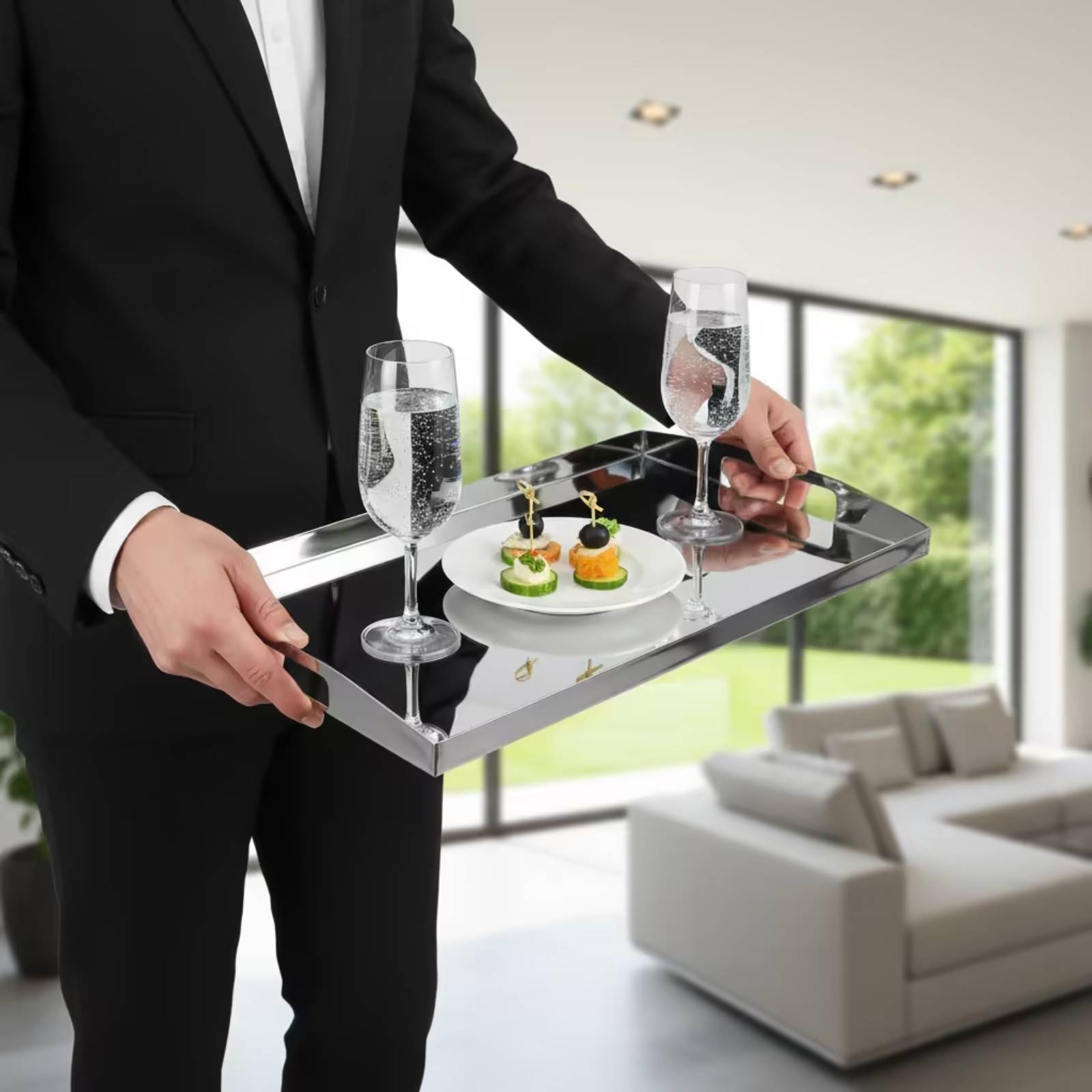 Bandeja de Acero Inoxidable Pl - Food Storage Handling reseña y precio