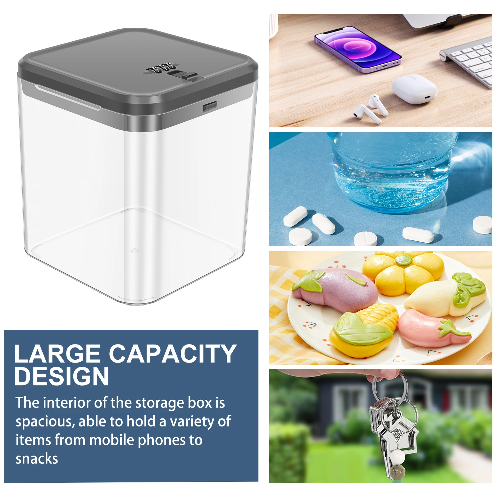 Caja de seguridad transparente - Food Storage Locker reseña y precio