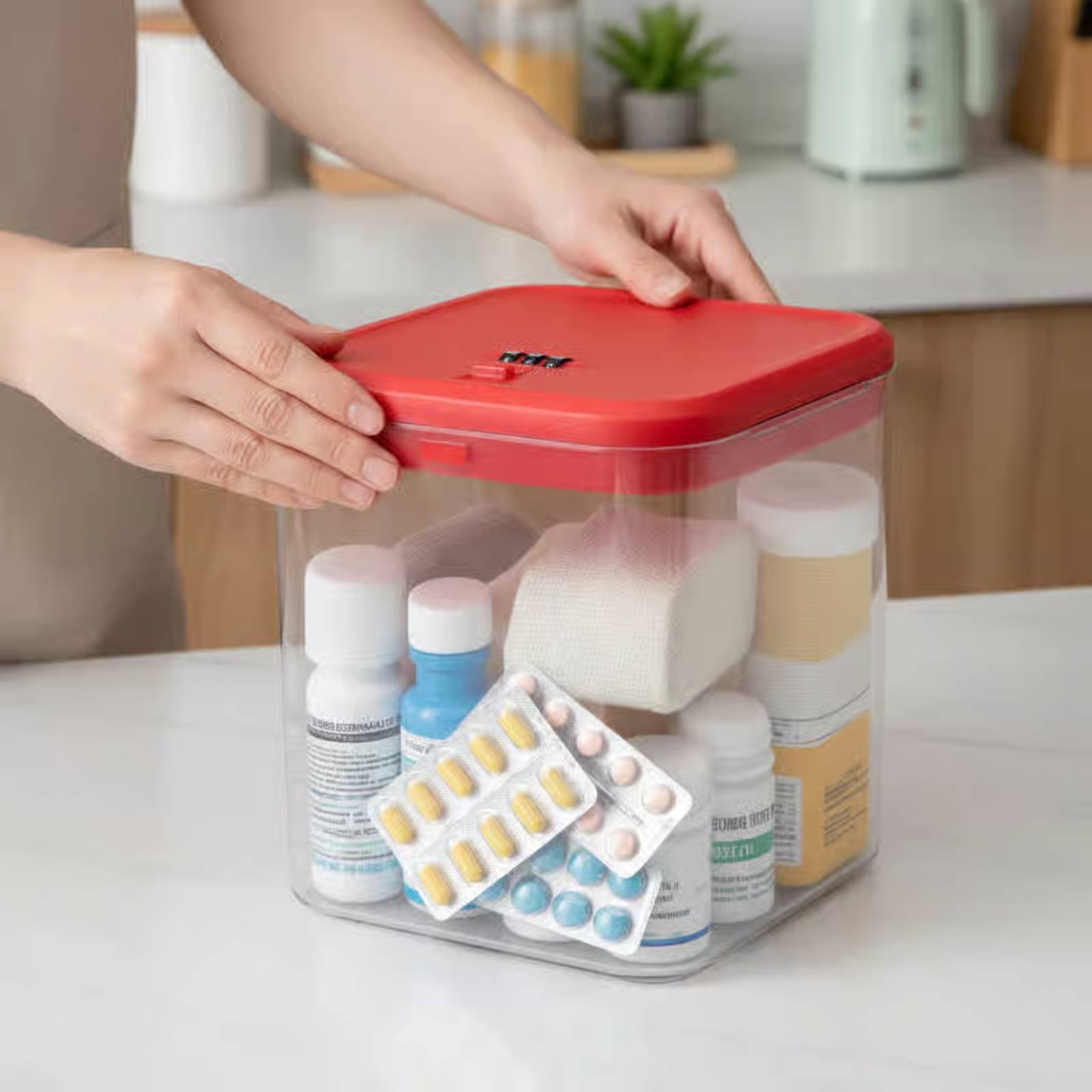 Caja Transparente con Cerradur - Food Storage Kitchen reseña y precio
