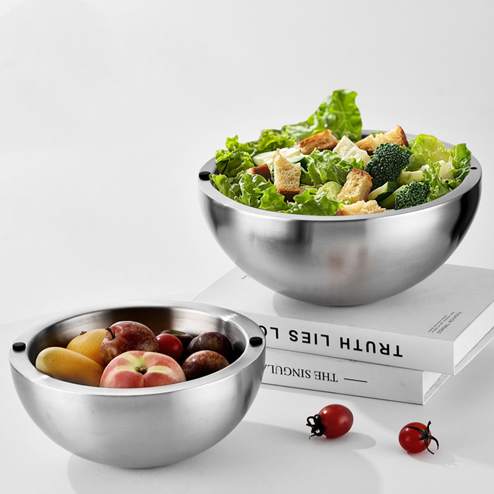 Cuencos para mezclar ensaladas - Food Storage Stainless Steel reseña y precio