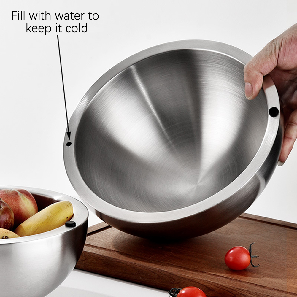 Cuencos para mezclar ensaladas - Food Storage Stainless Steel reseña y precio