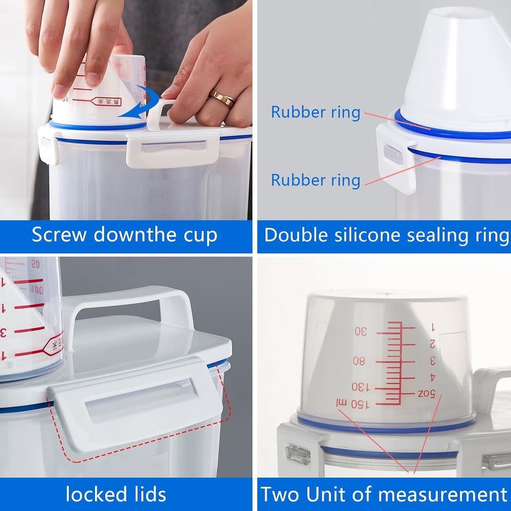 Juego de 4 Recipientes Herméti - Food Storage No Plastic reseña y precio