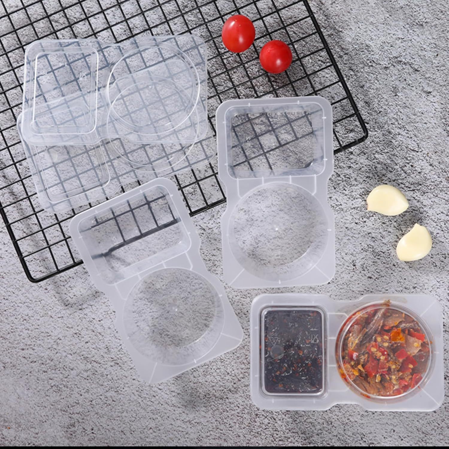 Contenedores de Plástico Trans - Portion Control Container reseña y precio