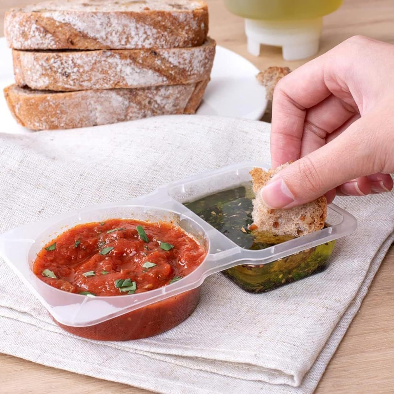 Contenedores de Plástico Trans - Portion Control Container reseña y precio