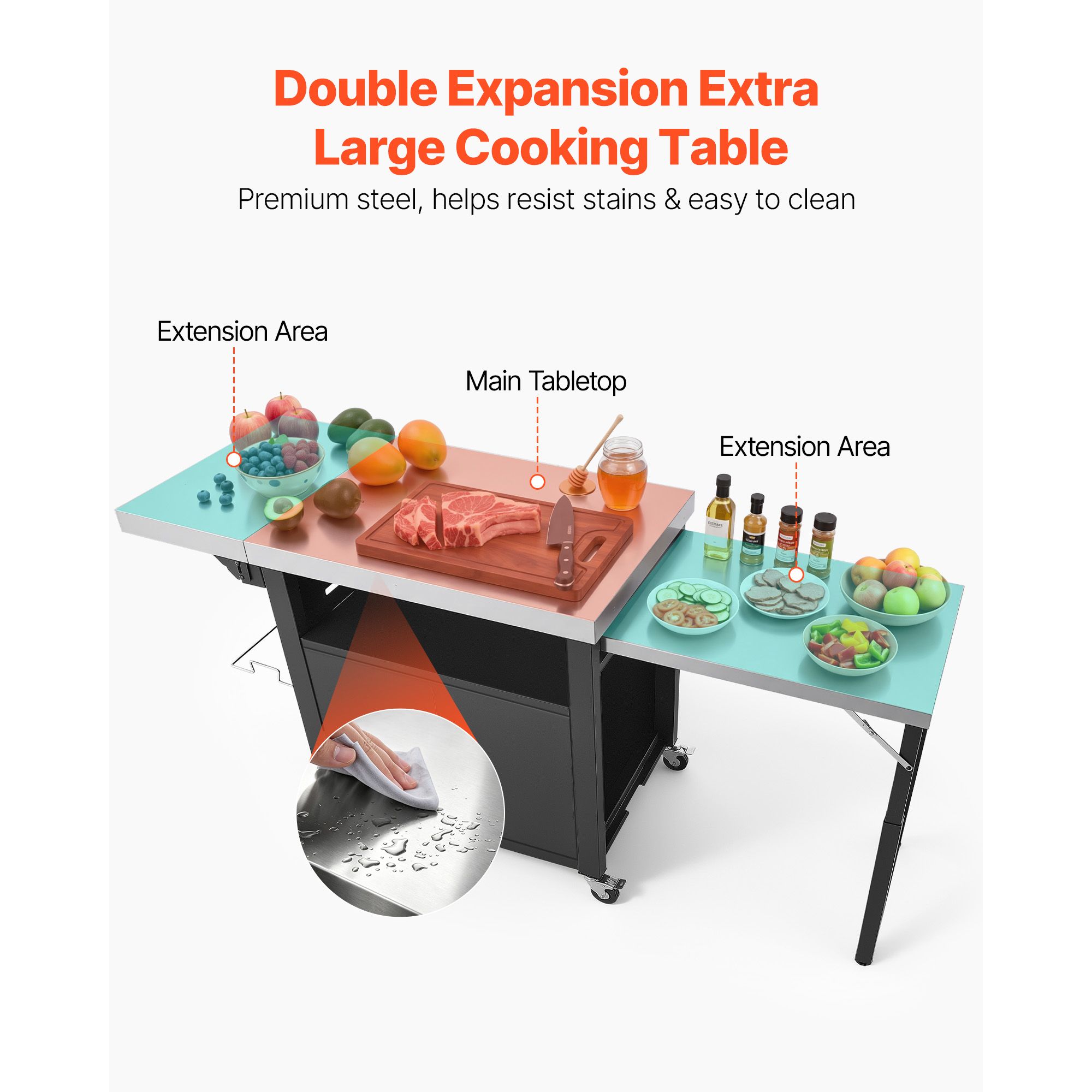 Carrito de Parrilla para Exter - Food Storage Kitchen Cabinet reseña y precio