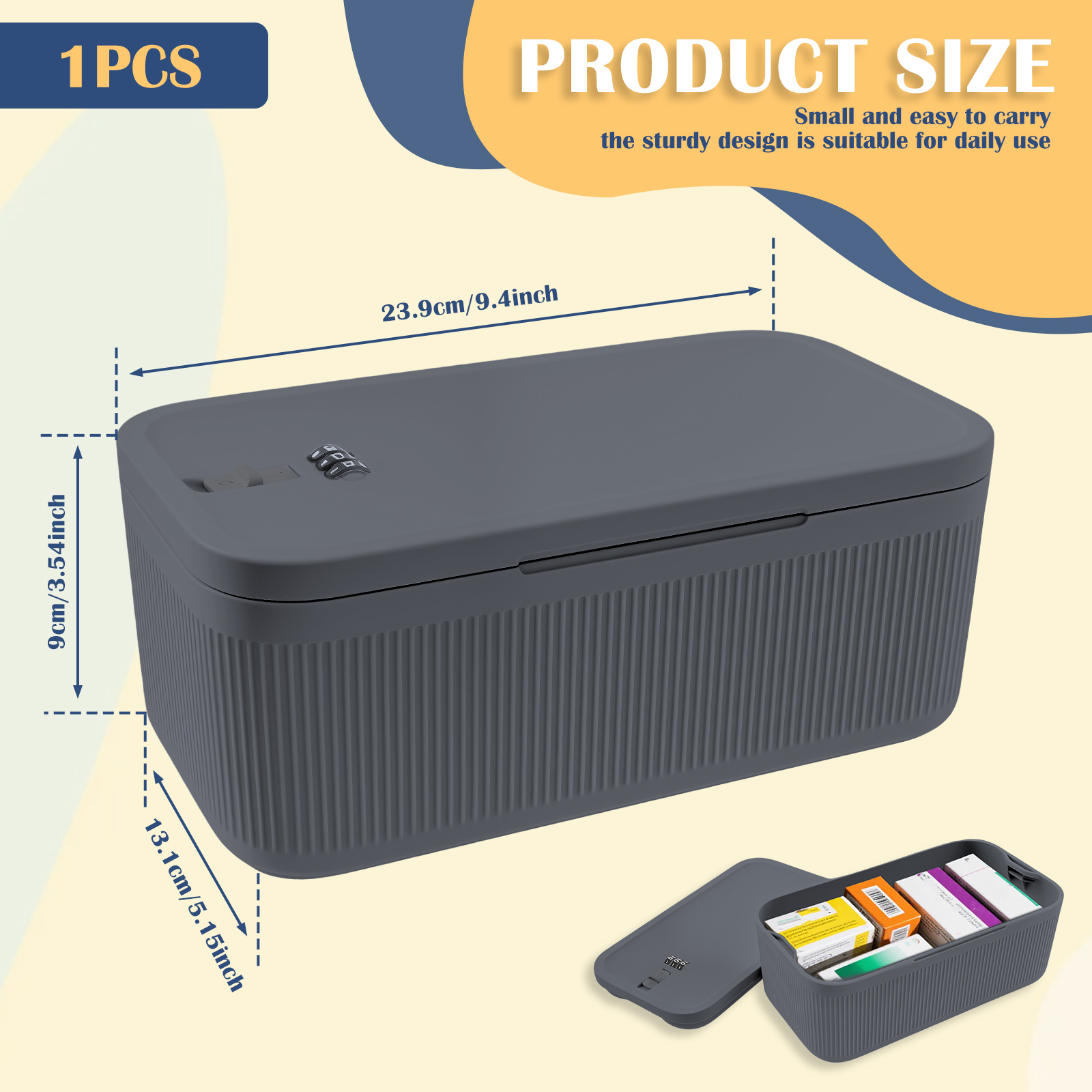 Caja de almacenamiento con cas - Food Storage Locker reseña y precio