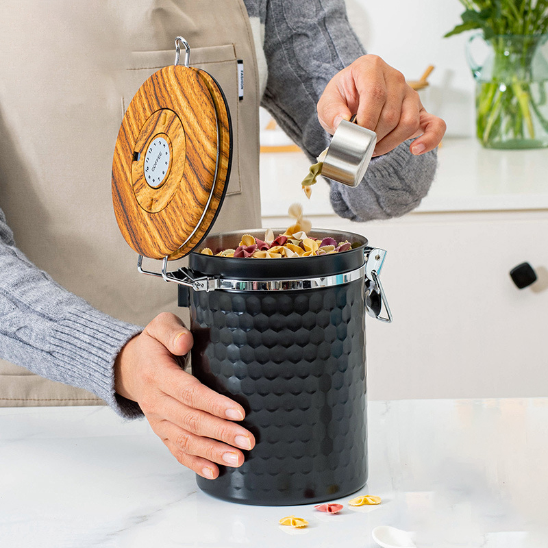 Botes de café de acero inoxida - Food Storage Airtight reseña y precio