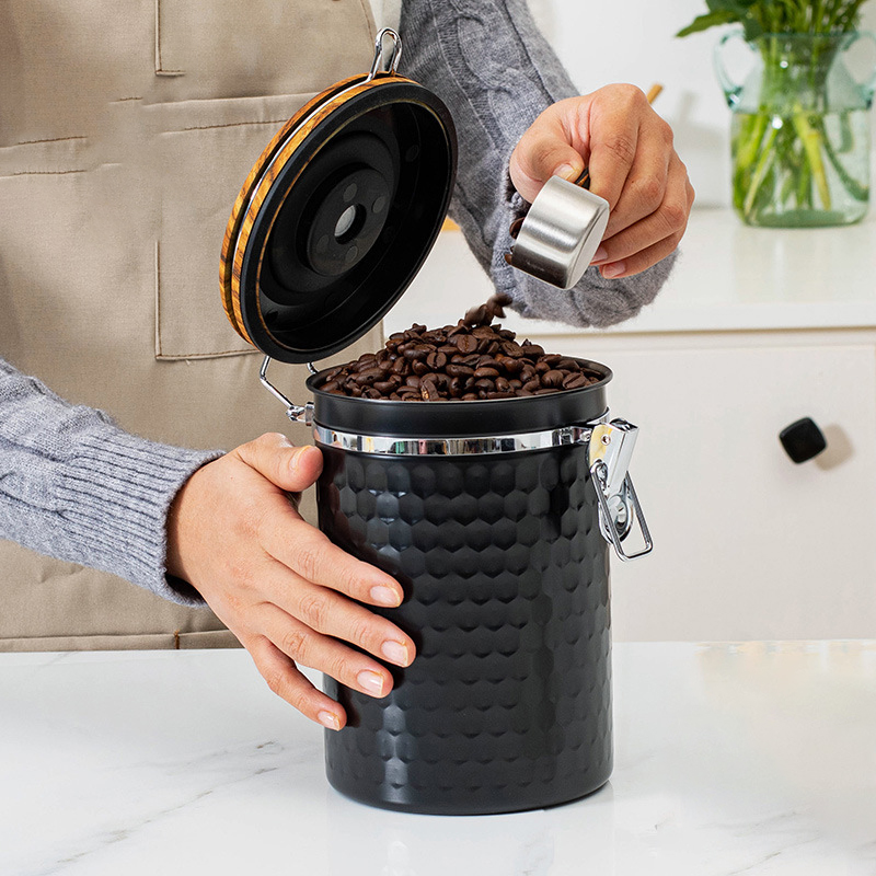 Botes de café de acero inoxida - Food Storage Airtight reseña y precio