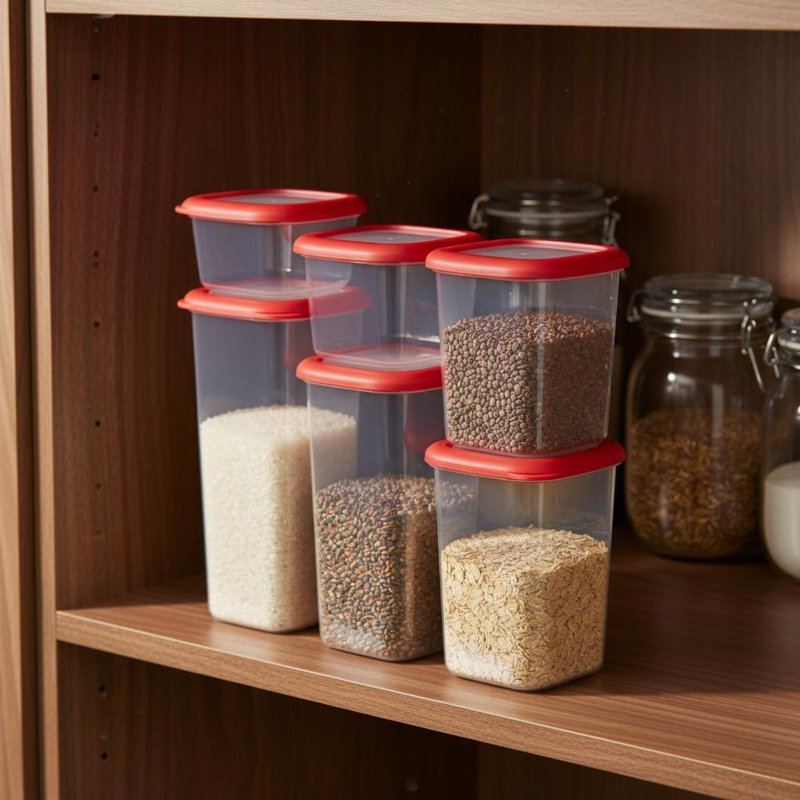 Juego de 6 Recipientes Herméti - Food Storage Airtight reseña y precio