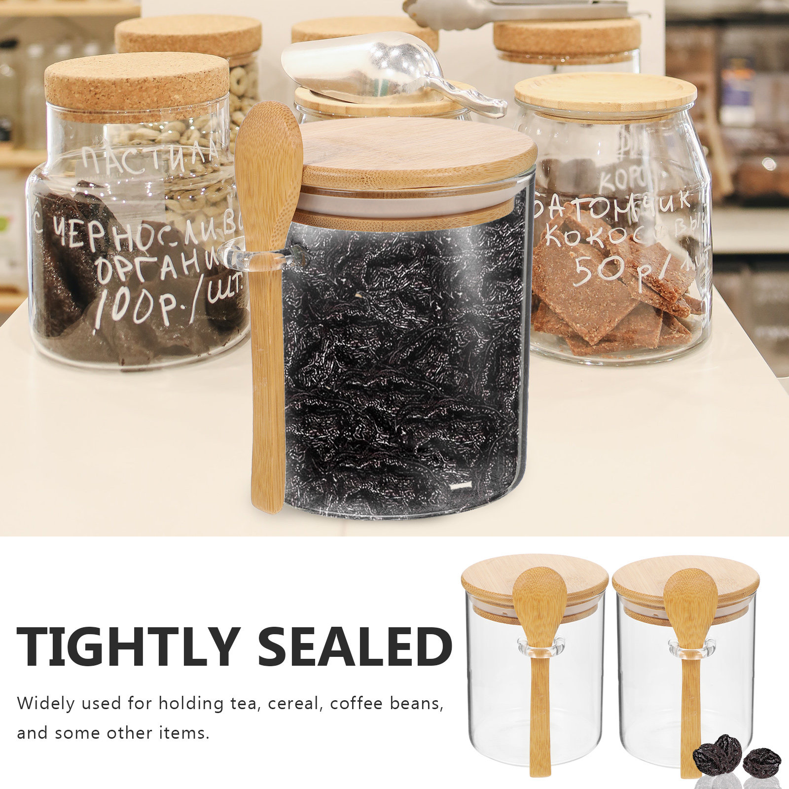 2 recipientes transparentes pa - Food Storage Kitchen reseña y precio