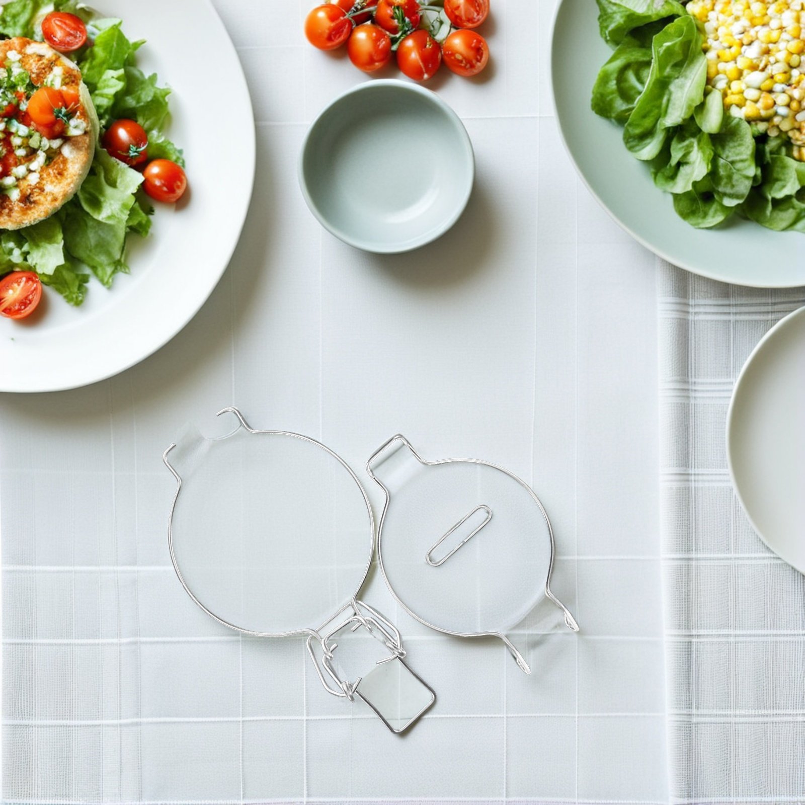 4 Piezas de Cierres de Alambre - Food Storage Glass reseña y precio