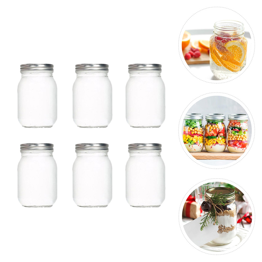 Juego de 6 Frascos de Vidrio T - Food Storage With Lids reseña y precio