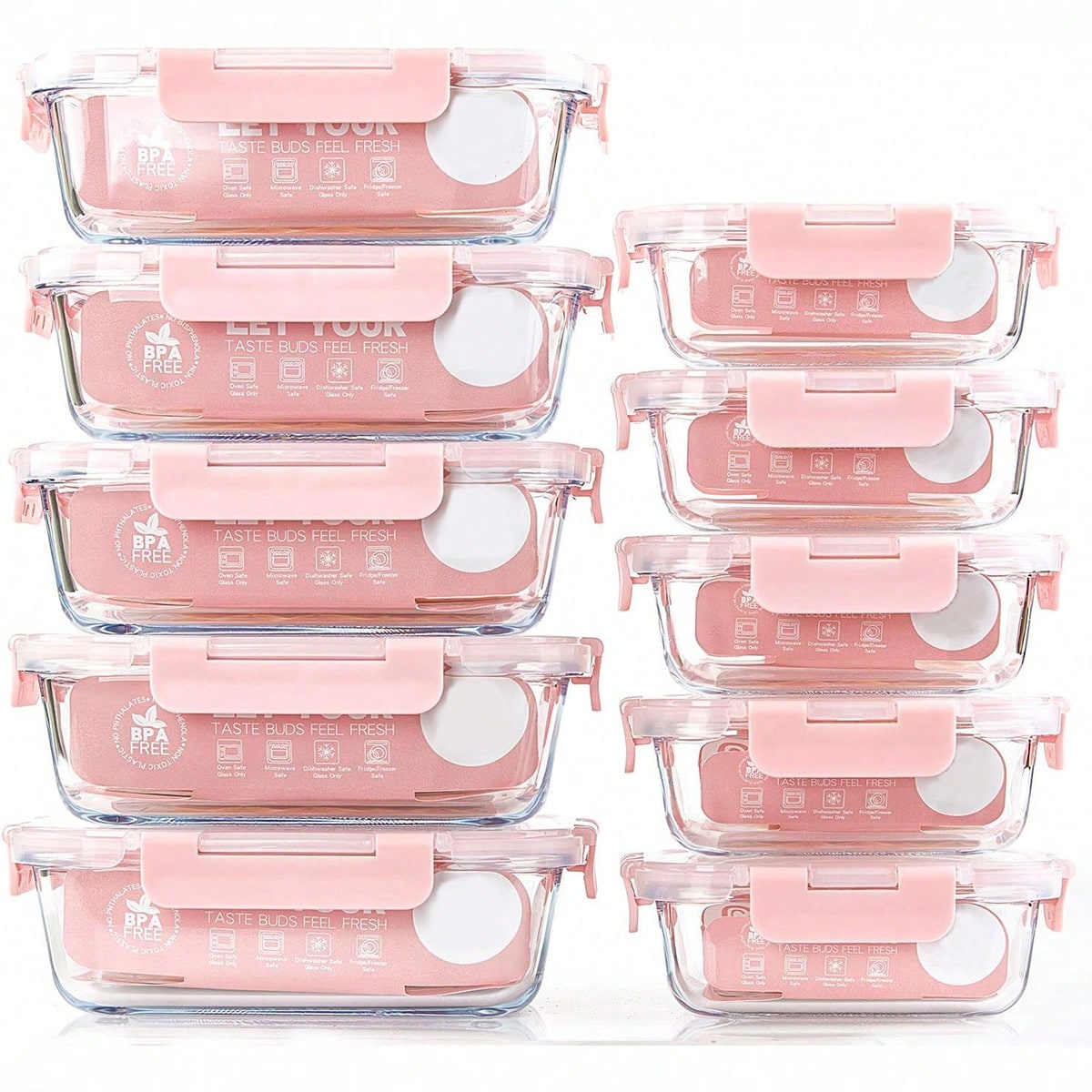 Paquete de 10 recipientes de v - Food Storage Ideas reseña y precio
