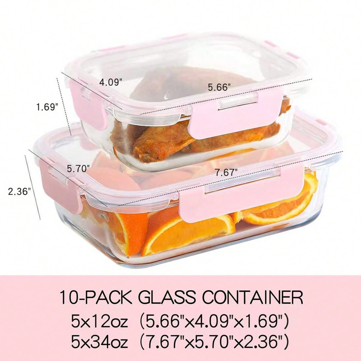 Paquete de 10 recipientes de v - Food Storage Ideas reseña y precio