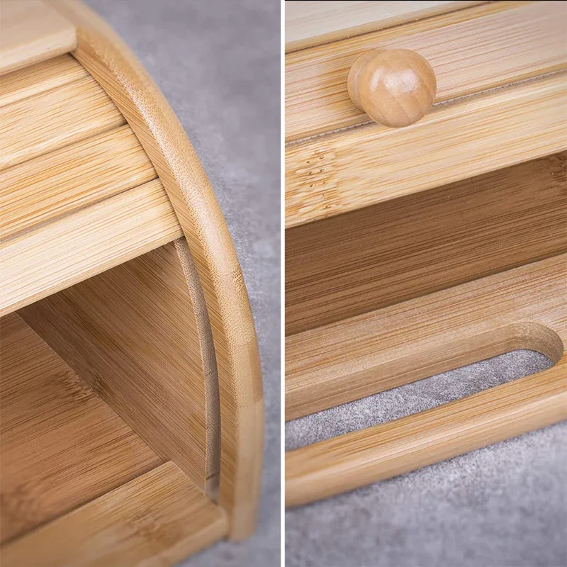 Caja de pan de bambú a prueba  - Food Storage Locker reseña y precio