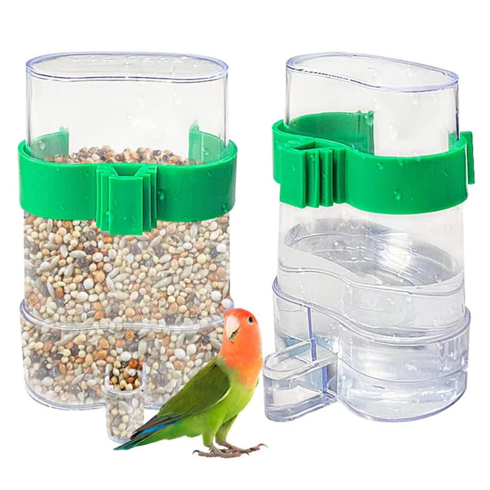 Bebedero de agua para pájaros, - Portion Control Container reseña y precio