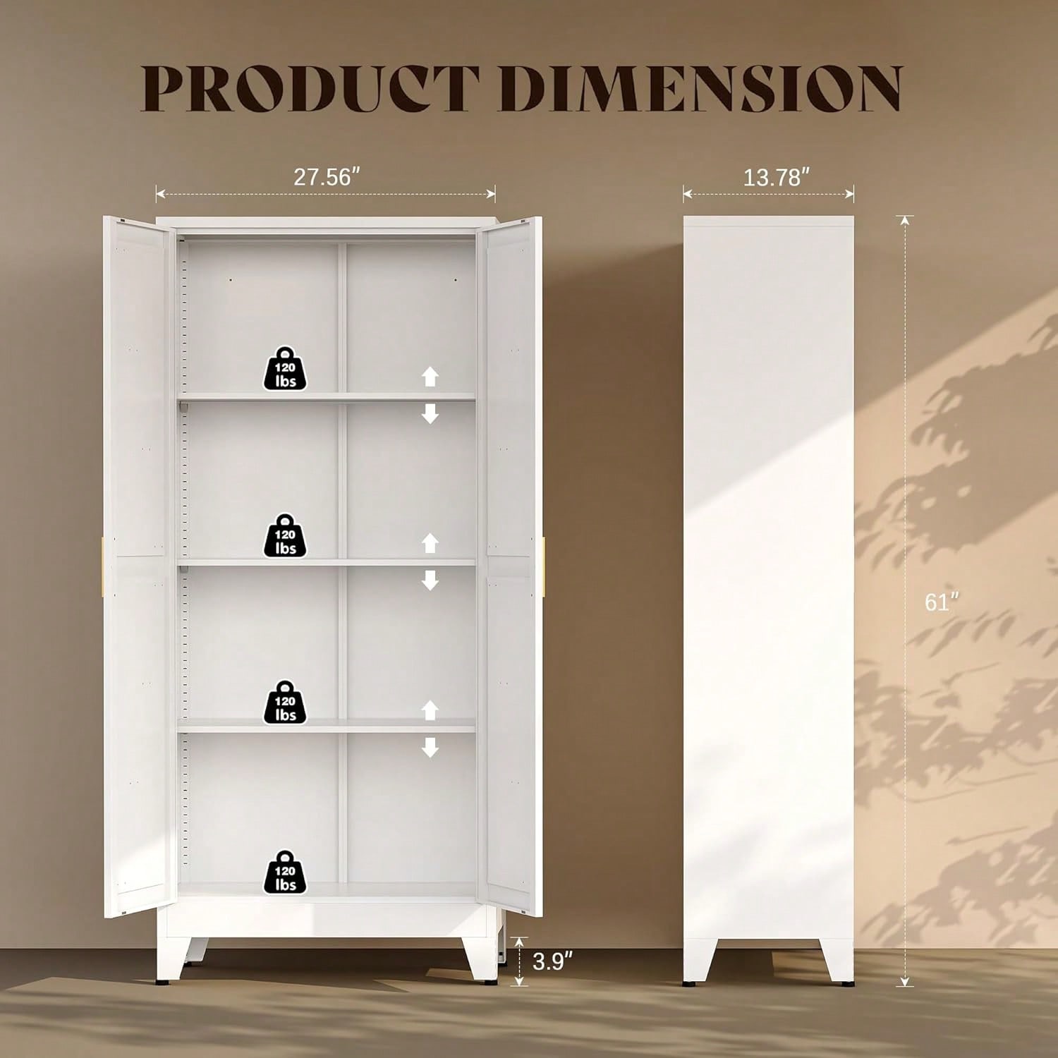 Armario despensero de metal de - Food Storage Kitchen Cabinet reseña y precio