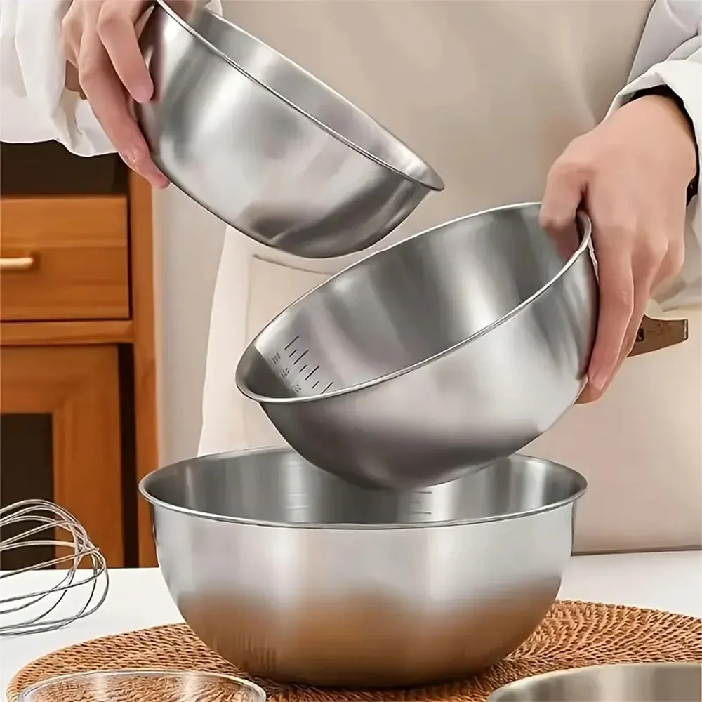 Juego de 3 Tazones de Acero In - Food Storage Stainless Steel reseña y precio