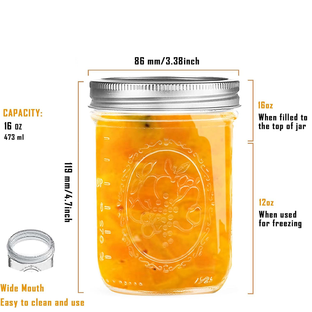 Frascos de Vidrio de Boca Anch - Food Storage With Lids reseña y precio