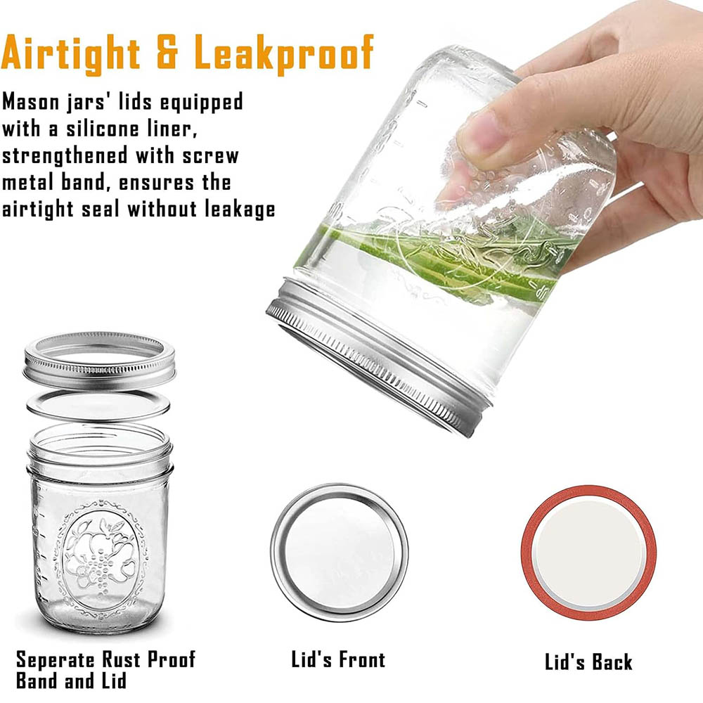 Frascos de Vidrio de Boca Anch - Food Storage With Lids reseña y precio