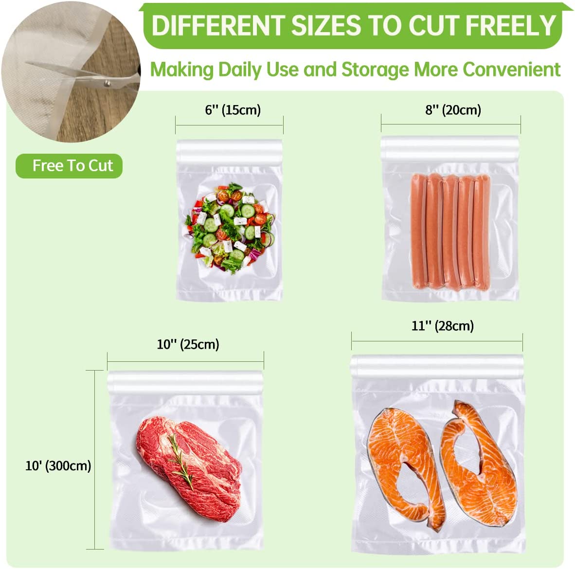 Bolsas de Vacío para Alimentos - Food Storage Roll Bags reseña y precio