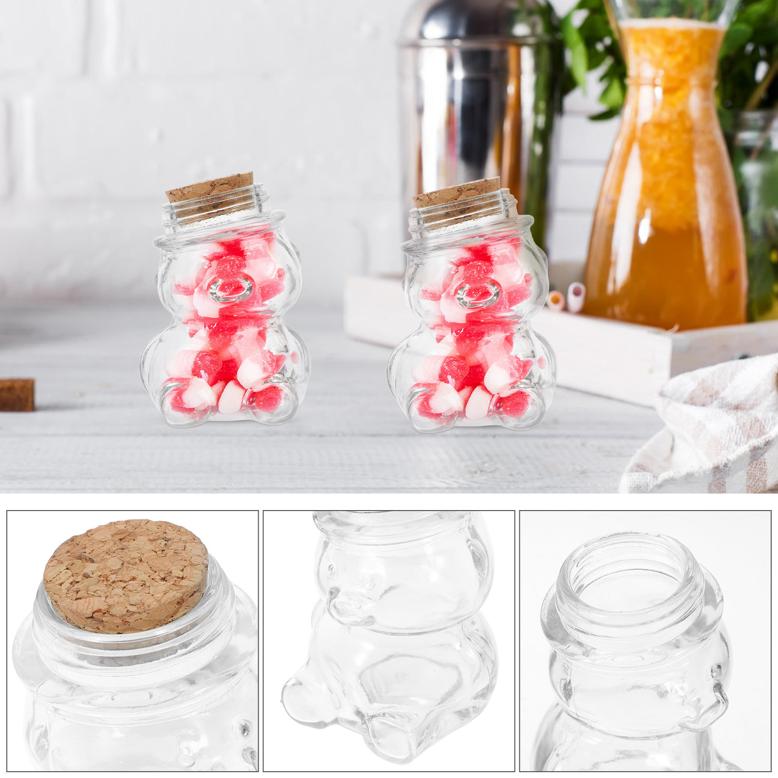 Juego de 4 tarros de cristal t - Food Storage Glass reseña y precio