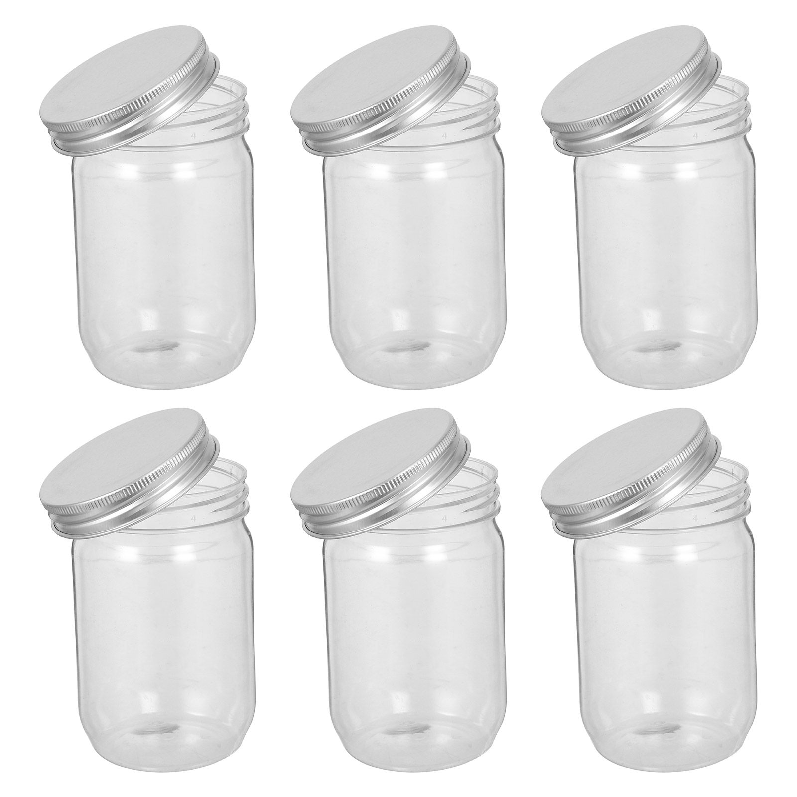 6 Frascos de Plástico Transpar - Food Storage With Lids reseña y precio