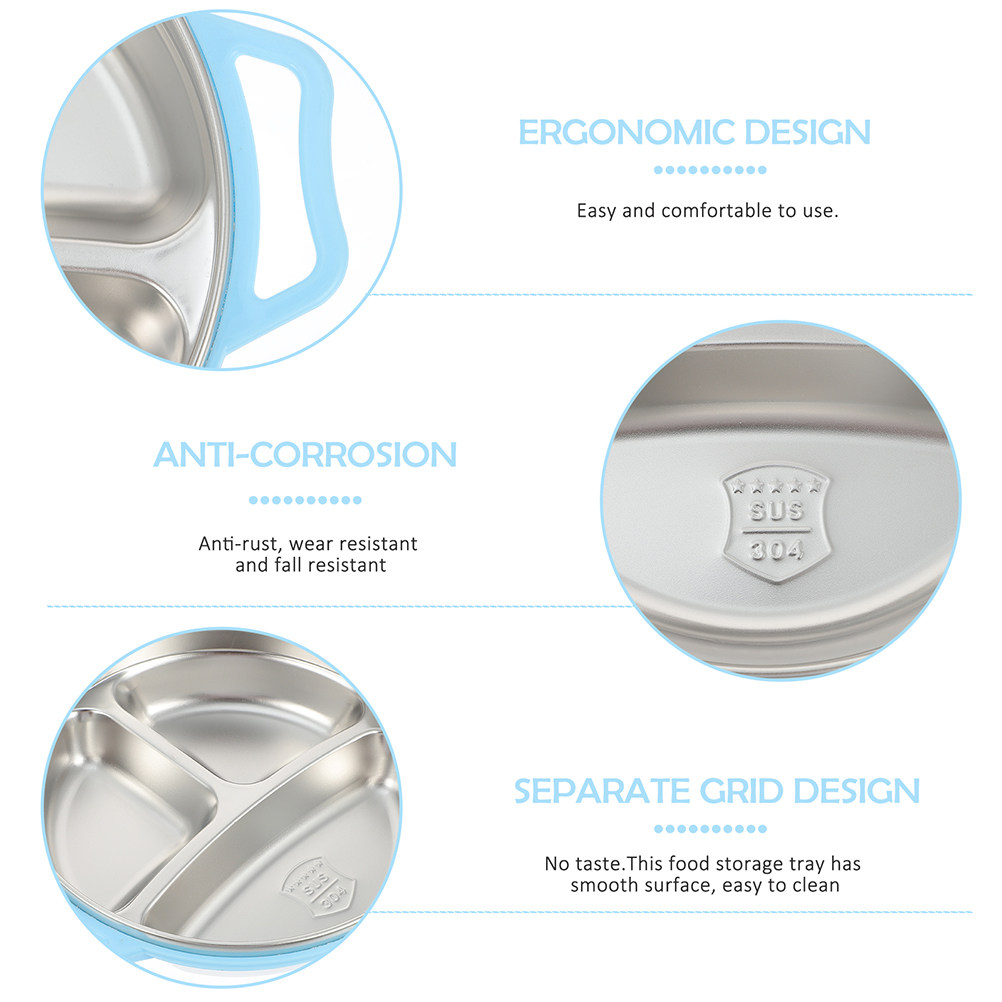 Plato de Comida Dividido de Ac - Food Storage Stainless Steel reseña y precio