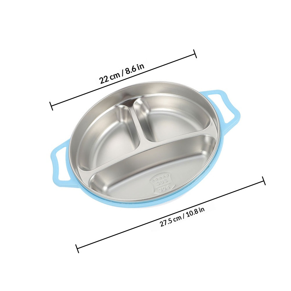 Plato de Comida Dividido de Ac - Food Storage Stainless Steel reseña y precio